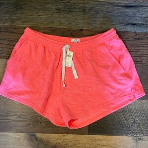 Aerie bright coral shorts